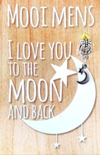 Mooi Mens Kaartje - Love you to the Moon