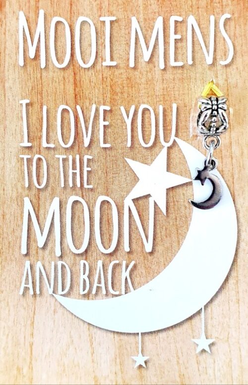 Mooi Mens Kaartje - Love you to the Moon