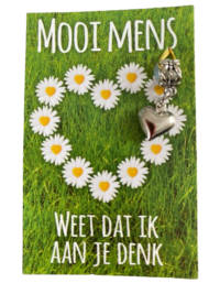 Mooi Mens Kaartje - Weet dat ik aan je denk